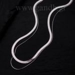 Κολιέ με διπλή αλυσίδα σε ασημί