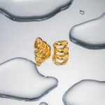 Σκουλαρίκι Ear Cuff τρείς γραμμές