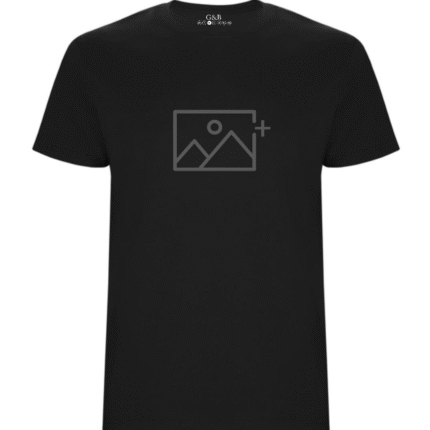 T-shirt με προσαρμοσμένο σχέδιο σε μαύρο χρώμα