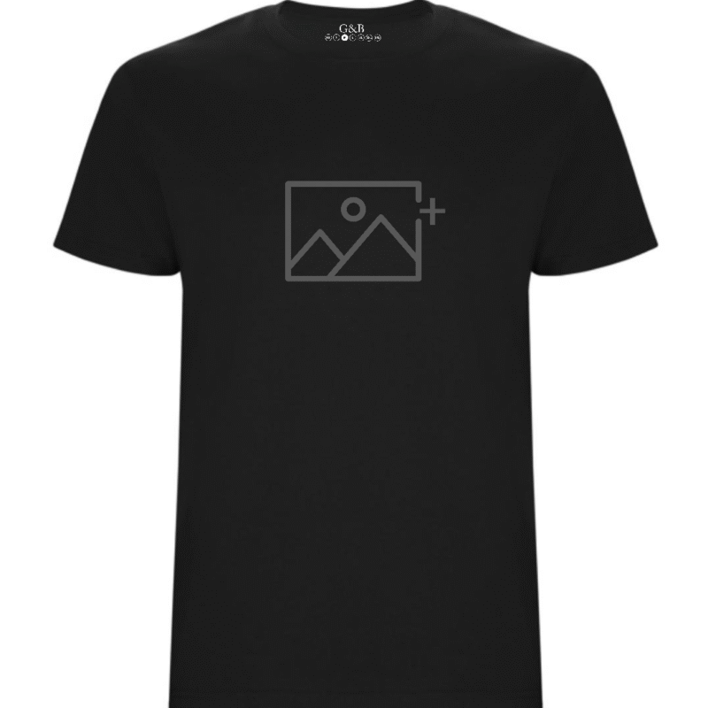 T-shirt με προσαρμοσμένο σχέδιο σε μαύρο χρώμα