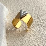 Δαχτυλίδι χρυσό με ασημί καρδιά