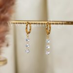 Κρεμαστά σκουλαρίκια με κρύσταλλους