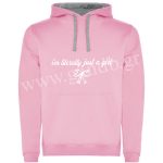 Φούτερ I'm literally just a girl Ροζ-Γκρι