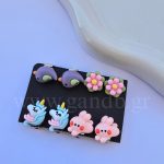 Σετ 4 ζευγάρια παιδικά σκουλαρίκια με κλιπ