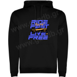 Φούτερ Drive Fast Live Free Black