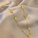 Aτσάλινο κολιέ LV σε χρυσό