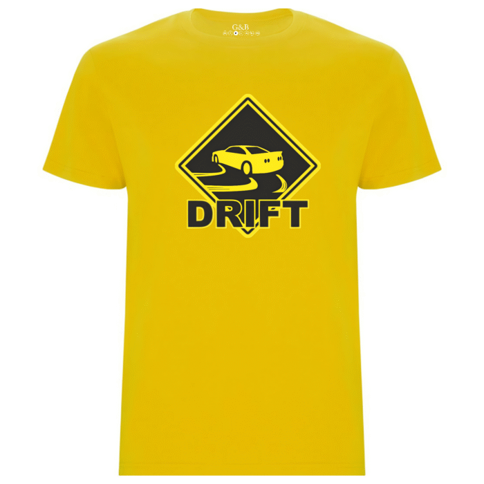 T-shirt Κίτρινο με στάμπα Drift