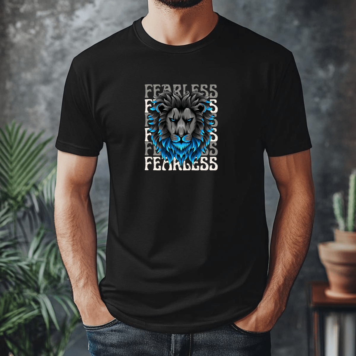 T-Shirt Fearless Blck T-Shirt Fearless - Image 1