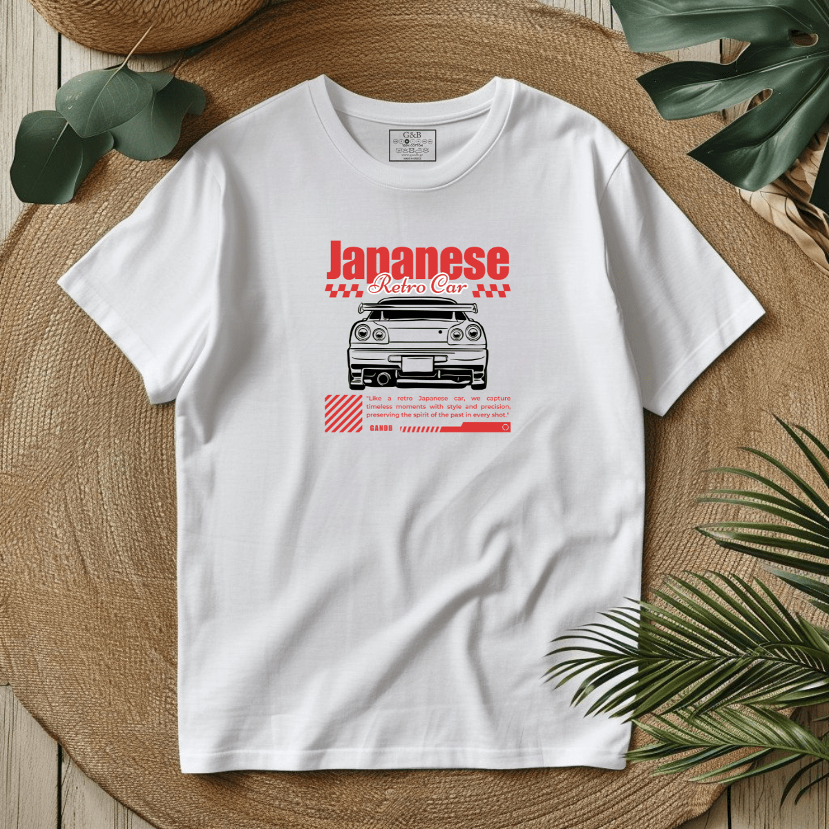 T-Shirt Japanese Retro Car. T-Shirt Japanese Retro Car - Image 1