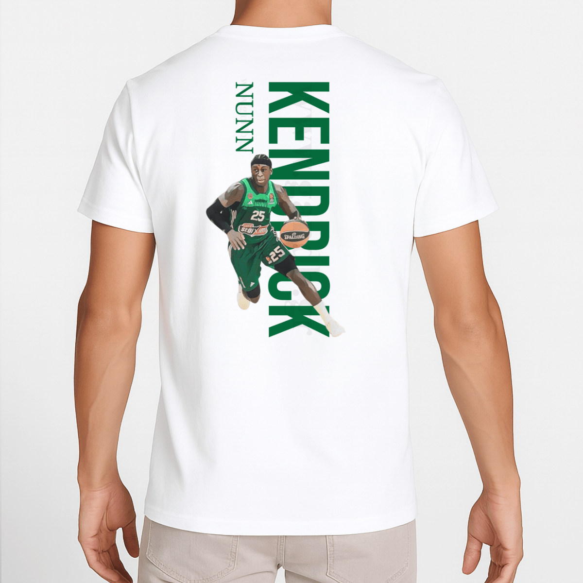 Unisex T-Shirt Kendrick Nunn Vertical Λευκό Unisex T-Shirt Kendrick Nunn Vertical Λευκό