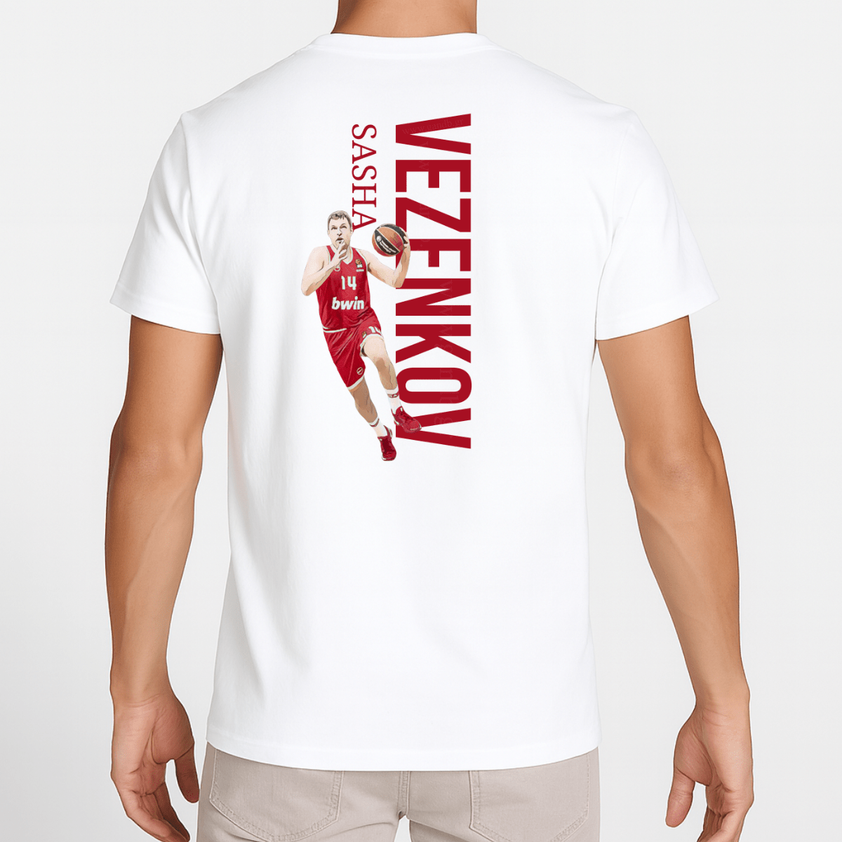 Unisex T-Shirt Sasha Vezenkov Vertical. Unisex T-Shirt Sasha Vezenkov Vertical