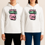 Unisex Φούτερ Chills and Thrills Λευκό