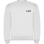 Unisex Φούτερ G&B Χωρίς Κουκούλα Λευκό