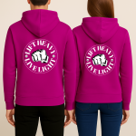 Unisex Φούτερ “Lift Heavy Live Light” Φούξια