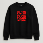 Unisex Φούτερ Χωρίς Κουκούλα Push your Limit - Image 2