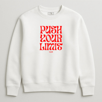 Unisex Φούτερ Χωρίς Κουκούλα Push your Limit
