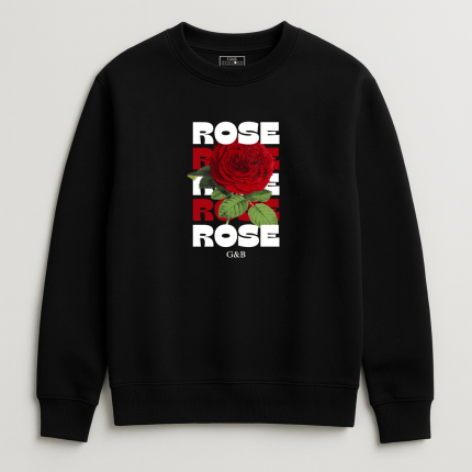 Unisex Φούτερ Χωρίς Κουκούλα Rose