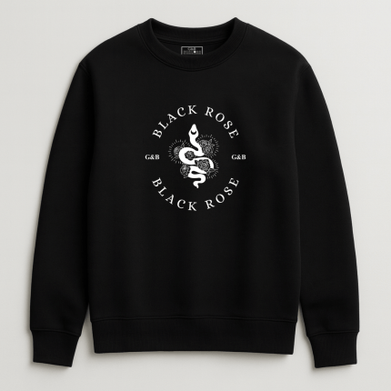 Unisex Φούτερ Χωρίς κουκούλα Black Rose