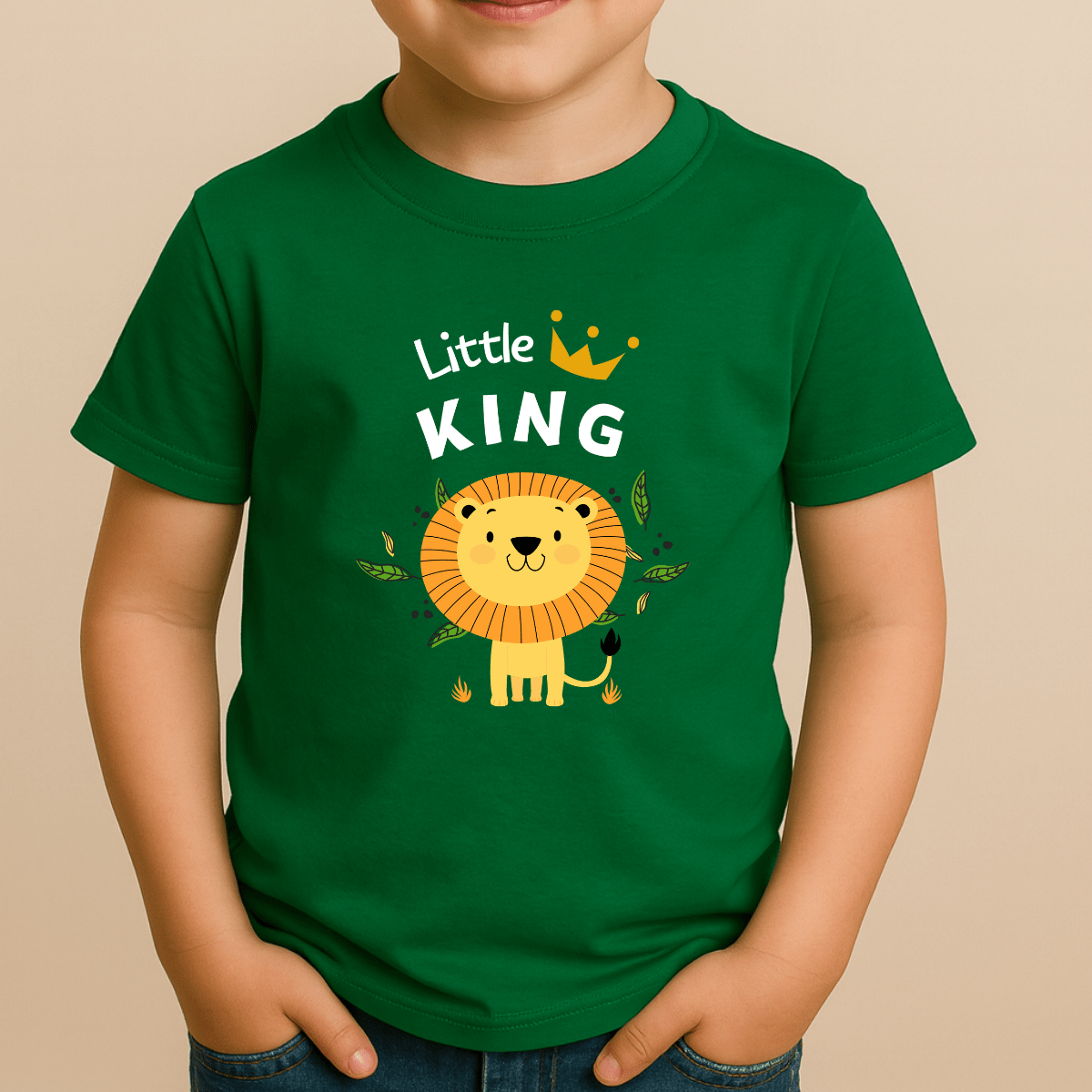 Παιδικό T-Shirt Little King Πράσινο Παιδικό T-Shirt Little King