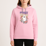 Φούτερ “Spooky Season” με Στάμπα Φάντασμα & Λουλούδια