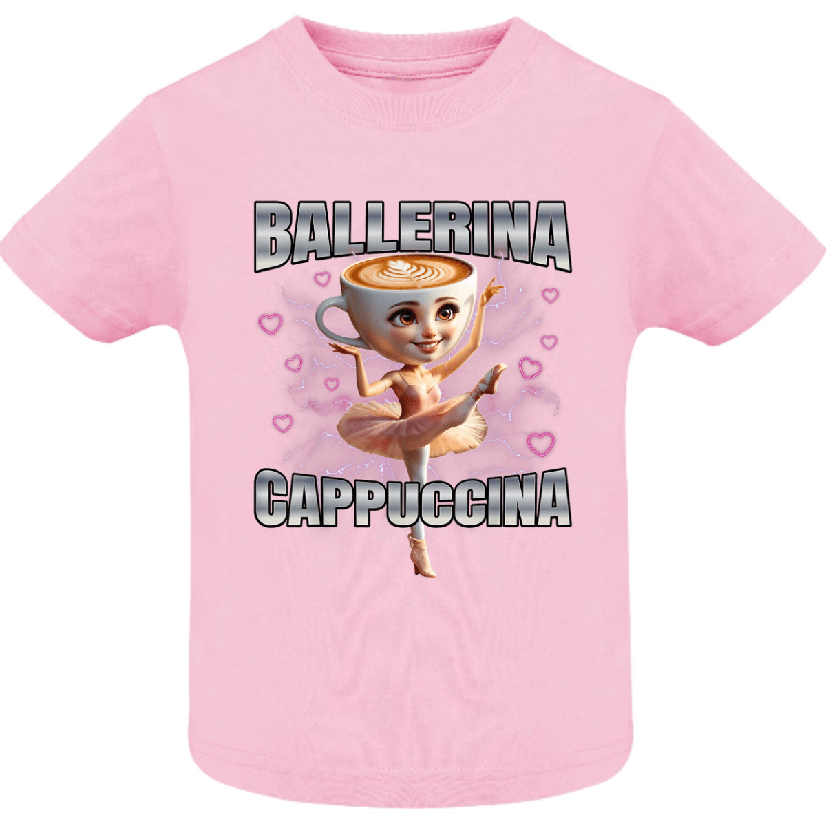 Παιδικό T-Shirt Ballerina Cappuccina Ρόζ Παιδικό T-Shirt Ballerina Cappuccina Ρόζ