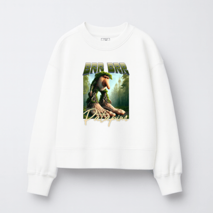 Παιδικό Φούτερ Χωρίς Κουκούλα BRR BRR Patapim Λευκό