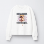 Παιδικό Φούτερ Χωρίς Κουκούλα Ballerina Cappuccina Λευκό