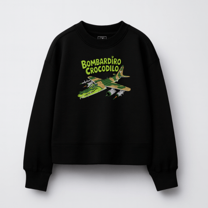 Παιδικό Φούτερ Χωρίς Κουκούλα “Crocodilo Bombardiro”