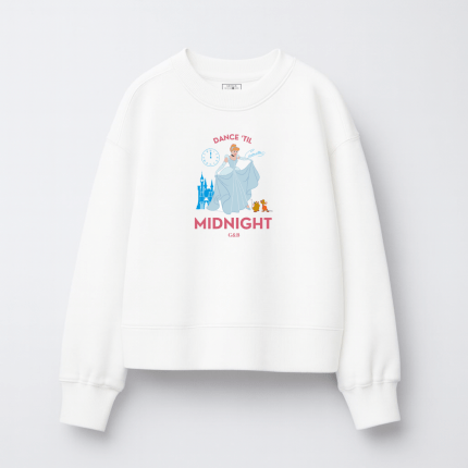 Παιδικό Φούτερ Χωρίς Κουκούλα Dance 'til midnight Λευκό