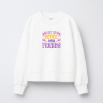 Παιδικό Φούτερ Χωρίς Κουκούλα Life Is Better With Friends