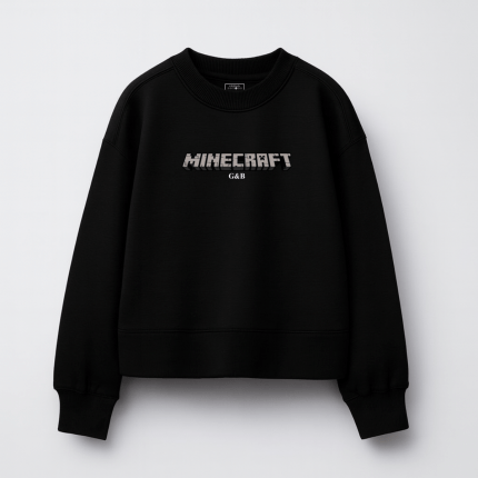 Παιδικό Φούτερ Χωρίς Κουκούλα Minecraft Logo