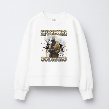 Παιδικό Φούτερ Χωρίς Κουκούλα Spioniro Golubiro Λευκό