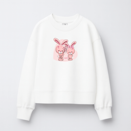 Παιδικό Φούτερ Χωρίς Κουκούλα Κουνελάκι