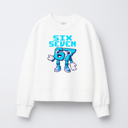 Παιδικό Φούτερ χωρίς Κουκούλα 67 Λευκό