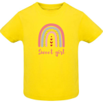 Παιδικό T-Shirt Sweet Girl Κίτρινο