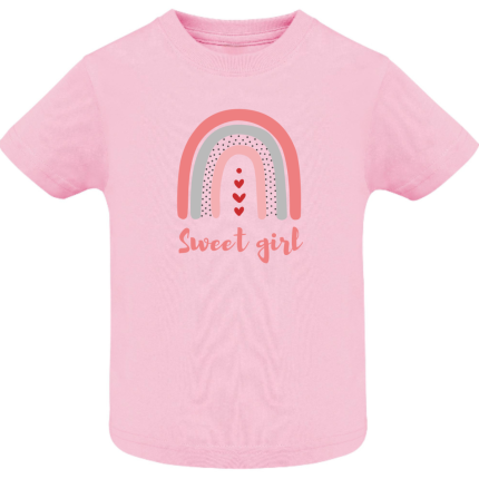 Παιδικό T-Shirt Sweet Girl Ροζ