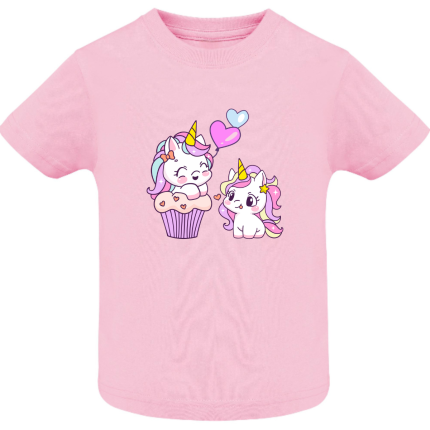 Παιδικό T-Shirt Μονόκερος Ροζ