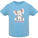 Παιδικό T-Shirt με Ελεφαντάκι Γαλάζιο