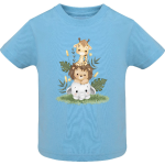 Παιδικό T-Shirt με Ζωάκια Γαλάζια