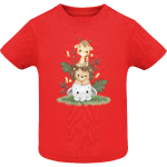 Παιδικό T-Shirt με Ζωάκια Κόκκινο