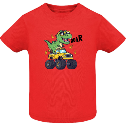 Παιδικό Tshirt Δεινόσαυρος T-Rex Κόκκινο