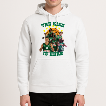 Φούτερ Παναθηναϊκός The King Is Here Λευκό