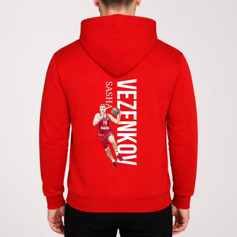 Unisex Φούτερ Sasha Vezenkov Vertical Κόκκινο