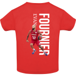 Παιδικό T-Shirt Evan Fournier Vertical Κόκκινο