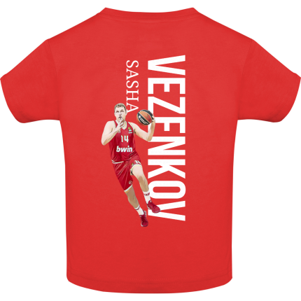 Παιδικό T-Shirt Sasha Vezenkov Vertical Κόκκινο