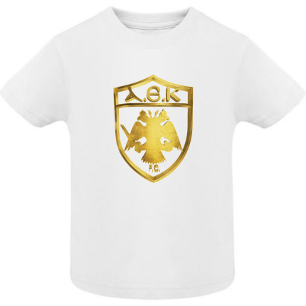 Παιδικό T-shirt AEK Χρυσό Λευκό