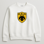 Φούτερ Χωρίς Κουκούλα AEK Λευκό