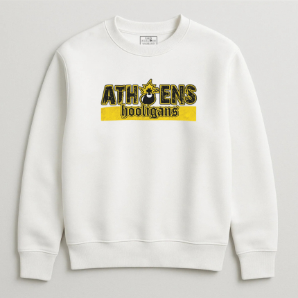 Φούτερ Χωρίς Κουκούλα Athens Hooligans Λευκό