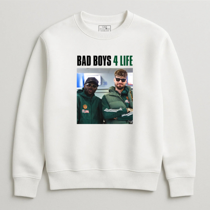 Φούτερ Χωρίς Κουκούλα Bad Boys Παναθηναϊκός Λευκό