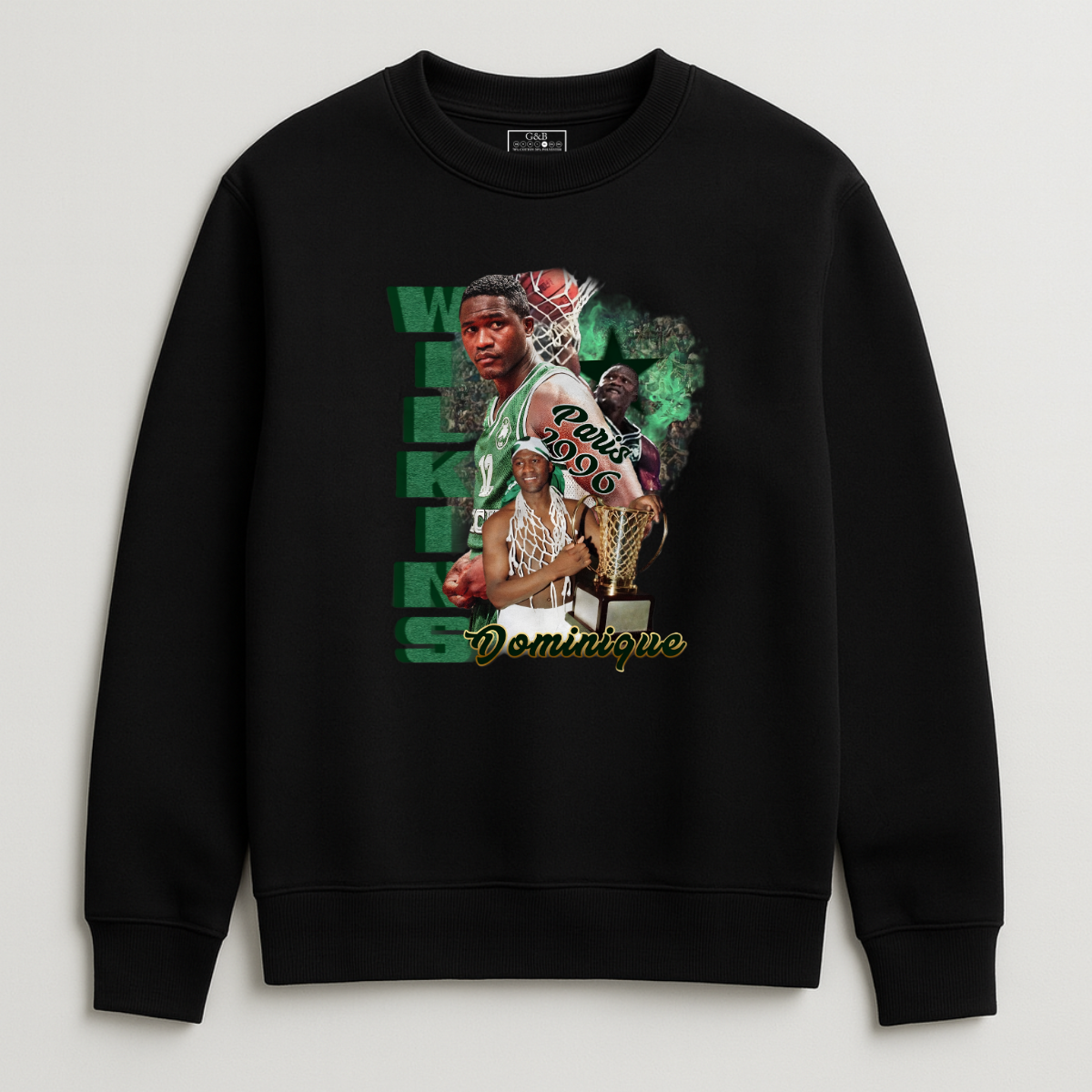 Φούτερ Χωρίς Κουκούλα Dominique wilkins Φούτερ Χωρίς Κουκούλα Dominique wilkins